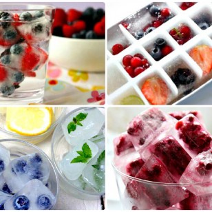 Fresh Berry Ice Cubes - real vitamin water!