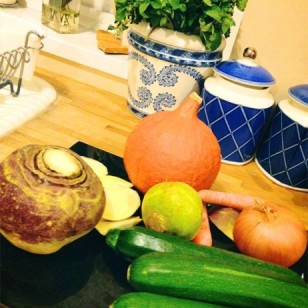 Lots of wonderful root vegetables are going into tonight's vegetable stew dinner